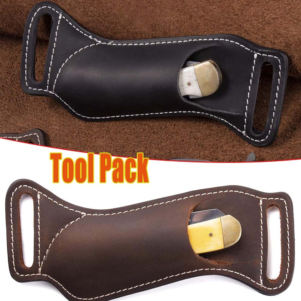 Edc Carry Belt Leather - Тактический складной нож EDC: чехол-кобура для