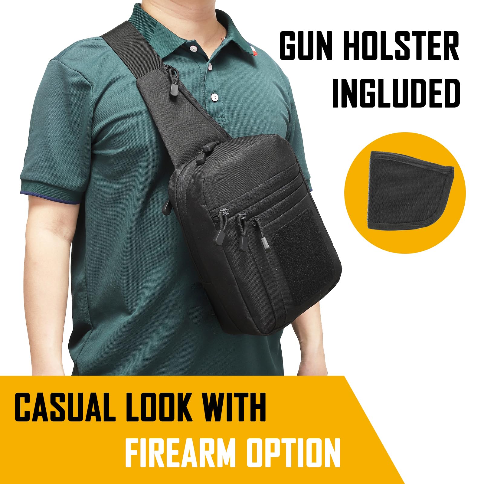 Edc Concealed Carry - Мужская сумка через плечо для скрытого